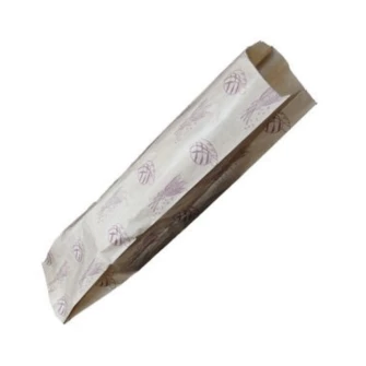 ▷ Bolsa Papel Kraft Impresión Estándar para Panadería 2/3 Barras 14+6x54cm | Comprar en EnvasesAlimentarios.es
