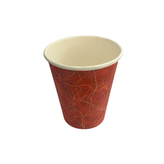 ▷ Vaso Cartón Rojo Impresión Estándar 266ml | Comprar en Envases Alimentarios