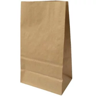 ▷ Bolsa Sos Papel Kraft Americana 20+15x40cm | Envases Alimentarios