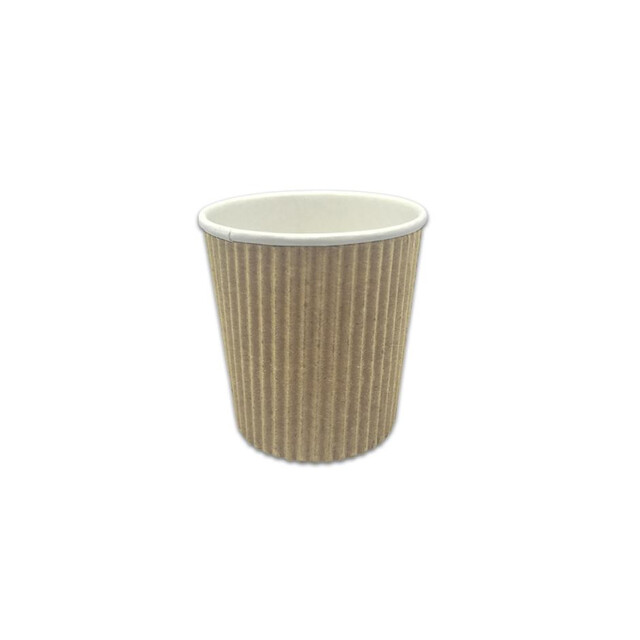 ▷ Vaso Cartón Corrugado Doble Capa 120ml | EnvasesAlimentarios.es