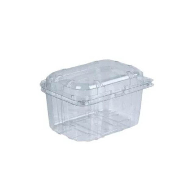 ▷ Envase Bisagra Ventilado Clamipack rPET 250g 127x94x75mm | EnvasesAlimentarios.es