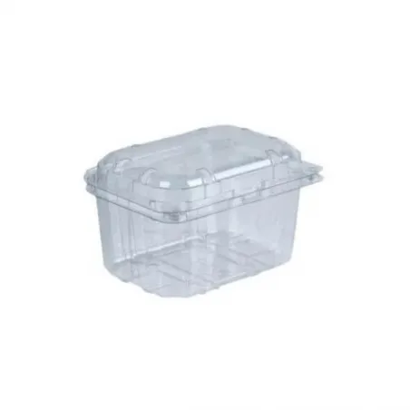 ▷ Envase Bisagra Ventilado Clamipack rPET 250g 127x94x75mm | EnvasesAlimentarios.es