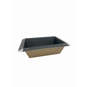▷ Envase Luxifood BC850CAR109PP Cartón Natural Interior Negro 180x140x53mm | EnvasesAlimentarios.es