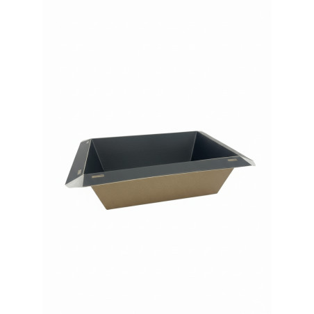 ▷ Envase Luxifood BC850CAR109PP Cartón Natural Interior Negro 180x140x53mm | EnvasesAlimentarios.es