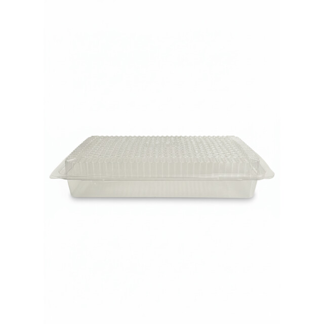 ▷ Envase Traitipack X10,2H40P Rectangular Tapa Bisagra Hermético rPET 200x100x40mm | EnvasesAlimentarios.es