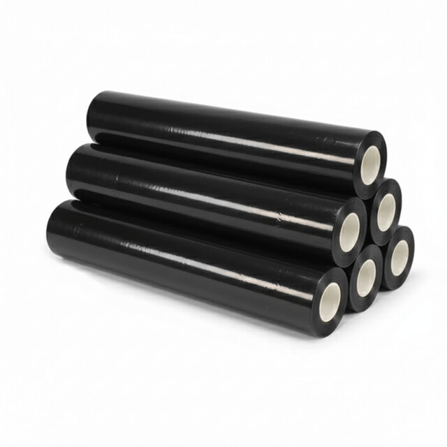 ▷ Bobina Film Estirable Sin Mandril Negro 500/23 Micras | EnvasesAlimentarios.es