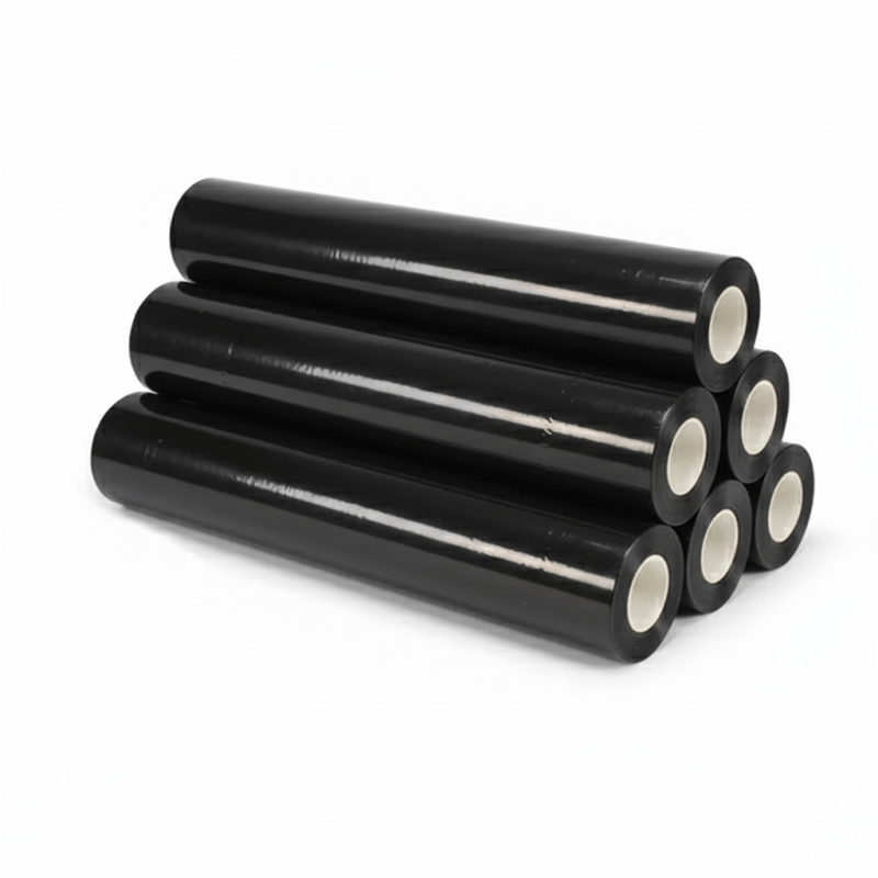 ▷ Bobina Film Estirable Sin Mandril Negro 500/23 Micras | EnvasesAlimentarios.es