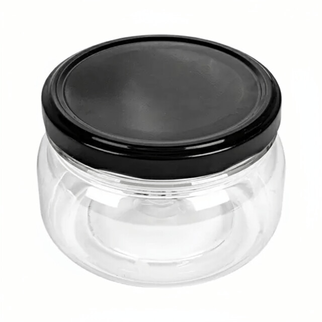 ▷ Tarro con Tapa Transparente PET 250cc Diámetro 100mm Altura 65mm 154 Unidades | EnvasesAlimentarios.es