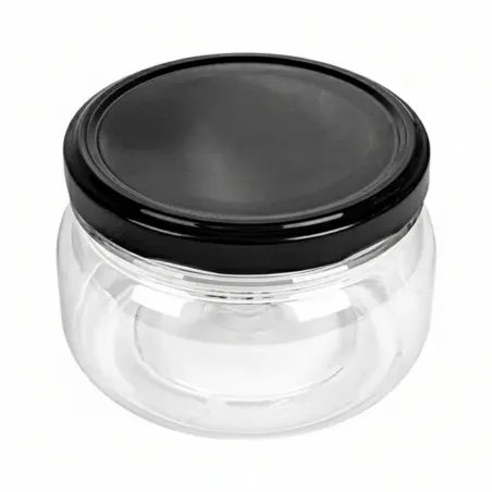 ▷ Tarro con Tapa Transparente PET 250cc Diámetro 100mm Altura 65mm 154 Unidades | EnvasesAlimentarios.es