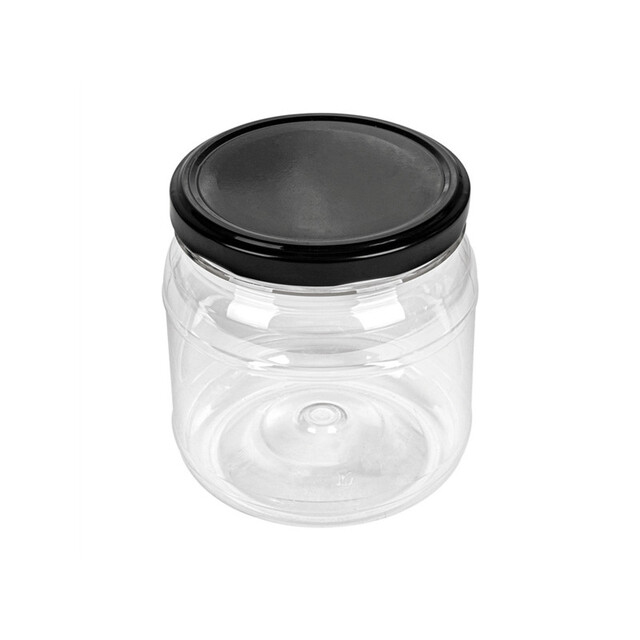 ▷ Tarro con Tapa Transparente PET 500cc Diámetro 100mm Altura 105mm 88 Unidades 154 Unidades | EnvasesAlimentarios.es