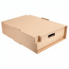 ▷ Bandejas Catering Kraft Grande + Funda 455x340x115mm | Envases Alimentarios