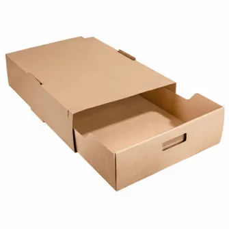 ▷ Bandejas Catering Kraft Grande + Funda 455x340x115mm | Envases Alimentarios