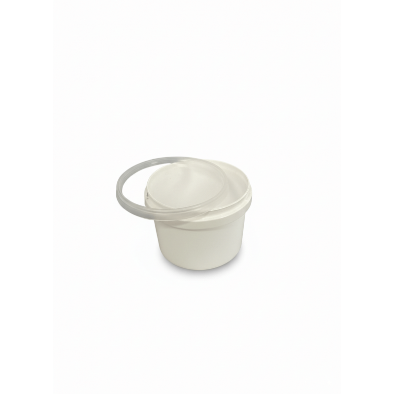 ▷ Envase Redondo PP Hermético Blanco con Precinto y Tapa Transparente 280ml | Comprar en EnvasesAlimentarios.es