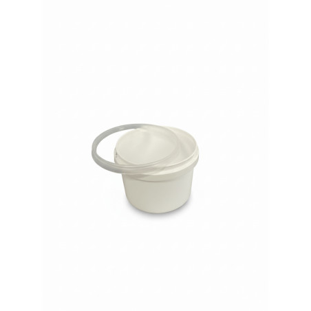 ▷ Envase Redondo PP Hermético Blanco con Precinto y Tapa Transparente 280ml | Comprar en EnvasesAlimentarios.es