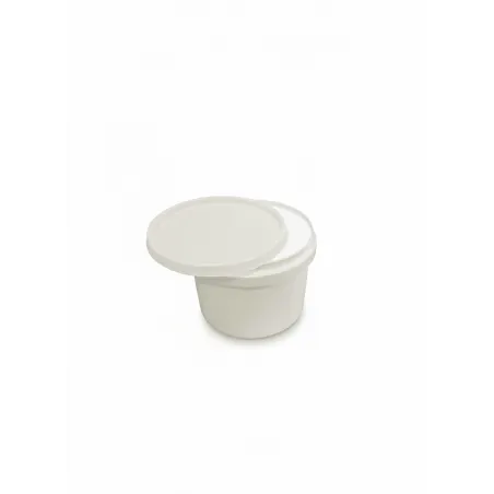▷ Envase Redondo PP Hermético Blanco con Precinto y Tapa Blanca 280ml | Comprar en EnvasesAlimentarios.es