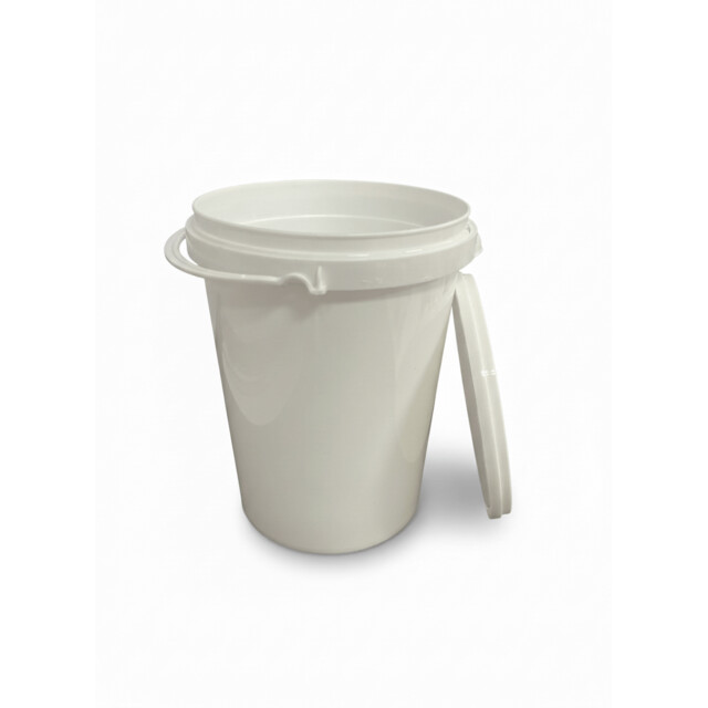 ▷ Envase Redondo PP Blanco con Tapa Blanca Cierre Hermético AF-101 1000ml
