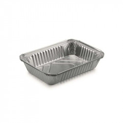 ▷ Envase Rectangular Aluminio 280x180x35mm 1500ml | EnvasesAlimentarios.es