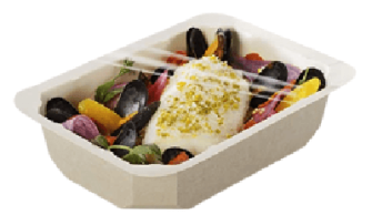 ▷ Bandeja Termosellable Food K CL750CAR040FT de Cartón Microondable 750ml | EnvasesAlimentarios.es