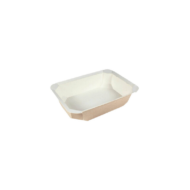▷ Bandeja Termosellable Food K CL750CAR040FT de Cartón Microondable 750ml | EnvasesAlimentarios.es