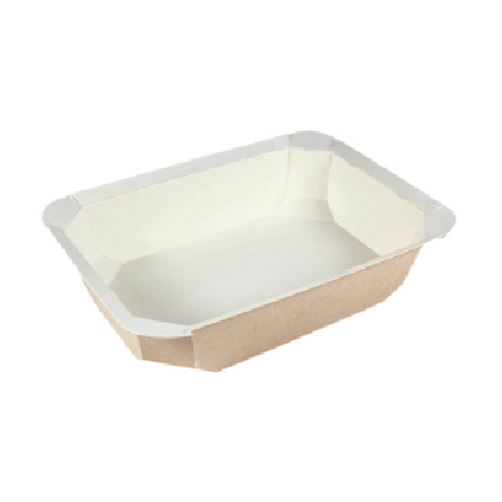 ▷ Bandeja Termosellable Food K CL750CAR040FT de Cartón Microondable 750ml | EnvasesAlimentarios.es