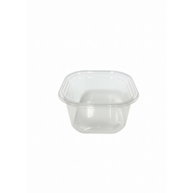 ▷ Tarrina Cuadrada rPET 90x90x53mm 250ml | EnvasesAlimentarios.es