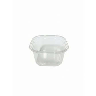 ▷ Tarrina Cuadrada rPET 90x90x53mm 250ml | EnvasesAlimentarios.es