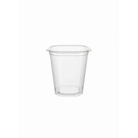 ▷ Tarrina Cuadrada rPET 90x90x105mm 500ml | EnvasesAlimentarios.es