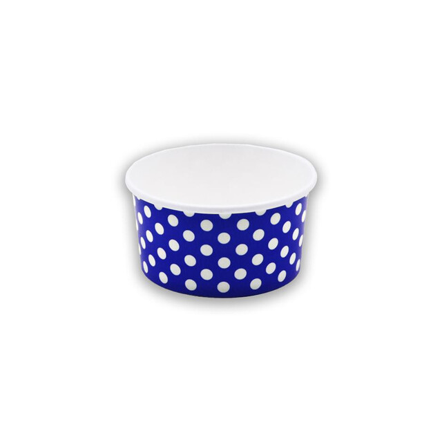 ▷ Tarrina Helado Color Azul Oscuro 80ml | EnvasesAlimentarios.es