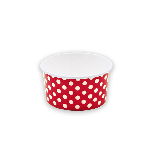▷ Tarrina Helado Color Roja 120ml | EnvasesAlimentarios.es