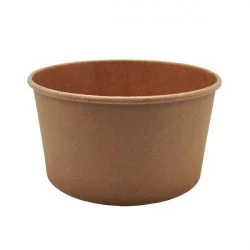 ▷ Ensaladera Cartón Full Kraft 1000ml Sin Tapa | Envases Alimentarios