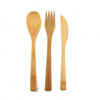 Cubiertos de bambú